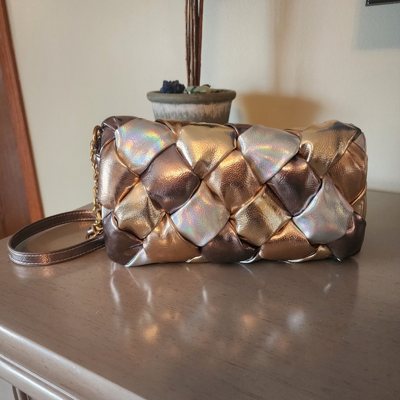 Metallic Betsey Johnson Purse - Picture 1 of 8